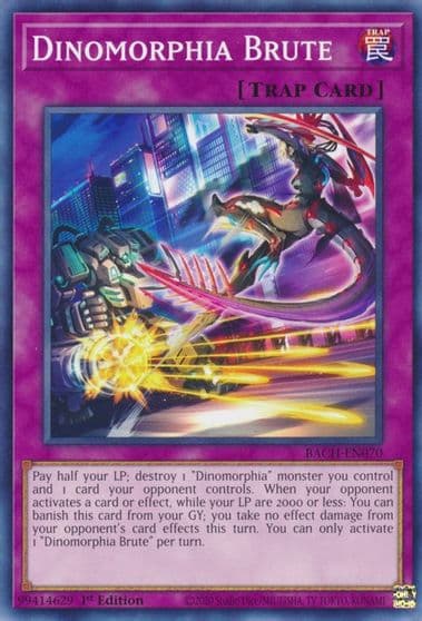 Dinomorphia Brute Battle of Chaos Yu-Gi-Oh! card