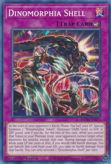Dinomorphia Shell Battle of Chaos Yu-Gi-Oh! card