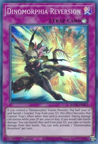 Dinomorphia Reversion Battle of Chaos Yu-Gi-Oh! card