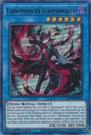 Libromancer Doombroker Battle of Chaos Yu-Gi-Oh! card
