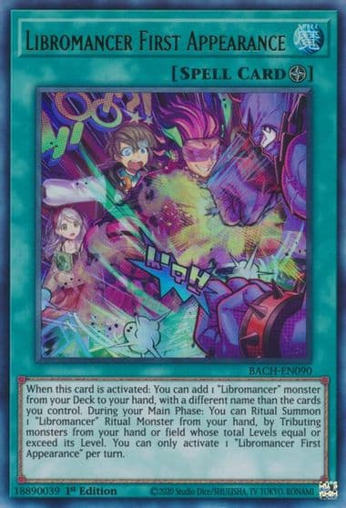 Libromancer First Appearance Battle of Chaos Yu-Gi-Oh! card