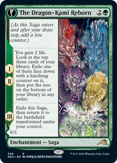 The Dragon Kami Reborn Showcase Kamigawa: Neon Dynasty Magic card