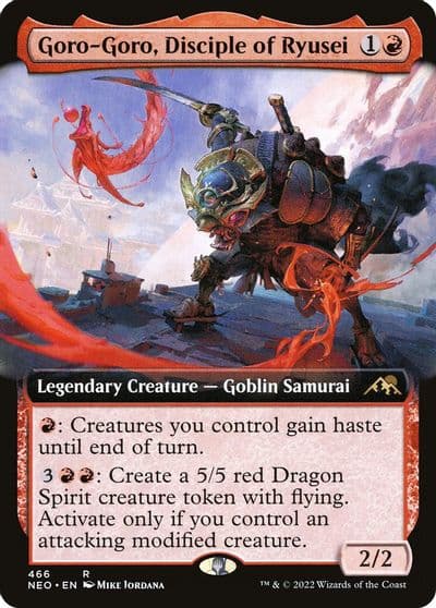 Goro Goro Disciple of Ryusei Extended Art Kamigawa: Neon Dynasty Magic card
