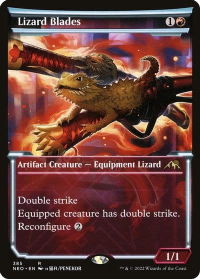 Lizard Blades Showcase Kamigawa: Neon Dynasty Magic card