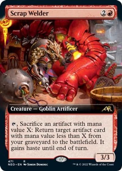 Scrap Welder Extended Art Kamigawa: Neon Dynasty Magic card