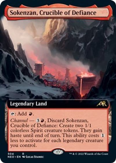 Sokenzan Crucible of Defiance Extended Art Kamigawa: Neon Dynasty Magic card