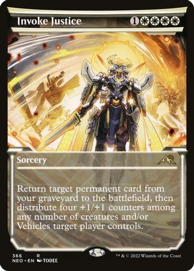 Invoke Justice Showcase Kamigawa: Neon Dynasty Magic card