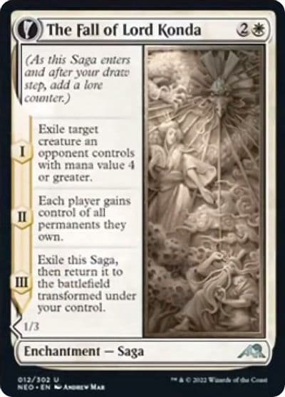 The Fall of Lord Konda Kamigawa: Neon Dynasty Magic card