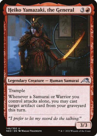 Heiko Yamazaki the General Kamigawa: Neon Dynasty Magic card
