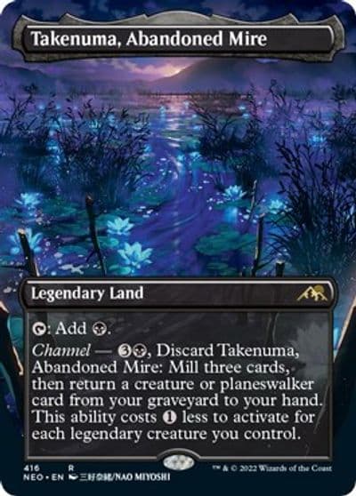 Takenuma Abandoned Mire Borderless Kamigawa: Neon Dynasty Magic card