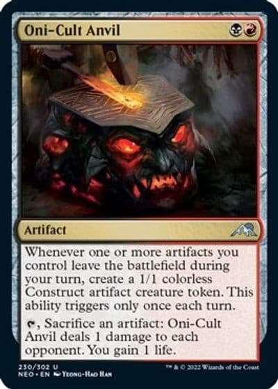 Oni Cult Anvil Kamigawa: Neon Dynasty Magic card