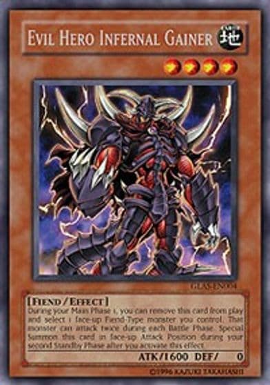 Evil Hero Infernal Gainer Gladiator's Assault Yu-Gi-Oh! card