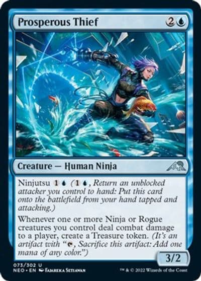 Prosperous Thief Kamigawa: Neon Dynasty Magic card