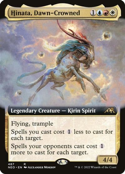 Hinata Dawn Crowned Extended Art Kamigawa: Neon Dynasty Magic card