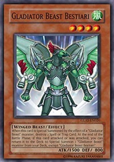Gladiator Beast Bestiari Gladiator's Assault Yu-Gi-Oh! card