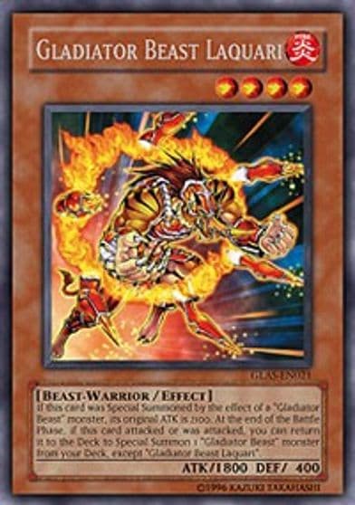 Gladiator Beast Laquari Gladiator's Assault Yu-Gi-Oh! card
