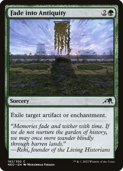 Fade into Antiquity Kamigawa: Neon Dynasty Magic card