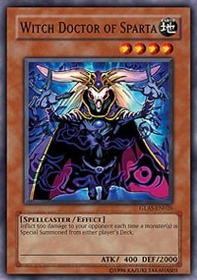 Witch Doctor of Sparta Gladiator's Assault Yu-Gi-Oh! card