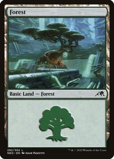Forest 292 Kamigawa: Neon Dynasty Magic card