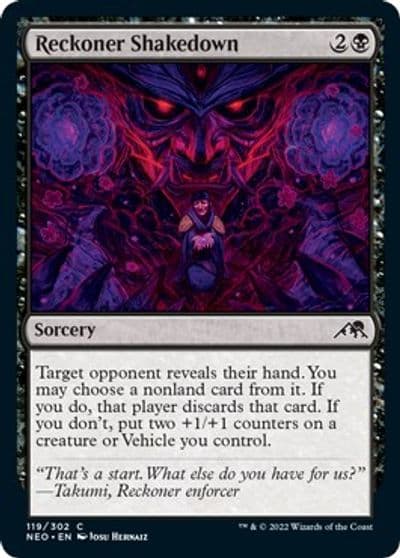 Reckoner Shakedown Kamigawa: Neon Dynasty Magic card