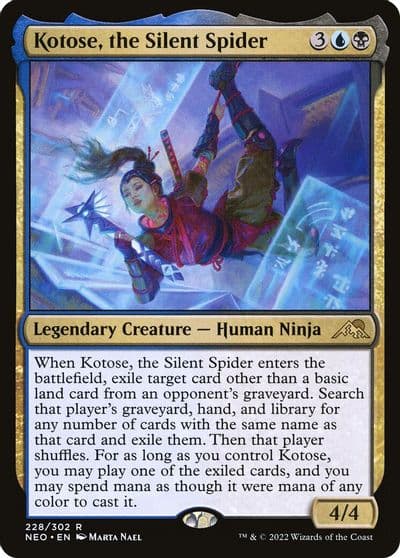 Kotose the Silent Spider Kamigawa: Neon Dynasty Magic card