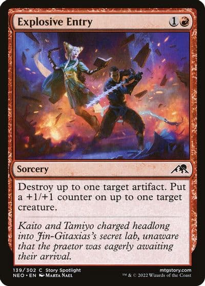 Explosive Entry Kamigawa: Neon Dynasty Magic card