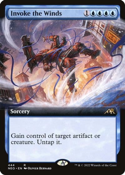 Invoke the Winds Extended Art Kamigawa: Neon Dynasty Magic card