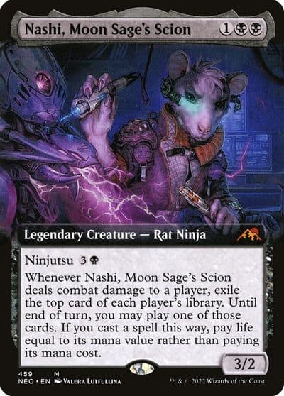 Nashi Moon Sages Scion Extended Art Kamigawa: Neon Dynasty Magic card
