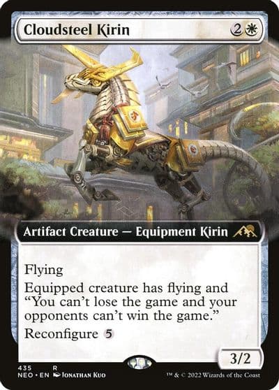 Cloudsteel Kirin Extended Art Kamigawa: Neon Dynasty Magic card