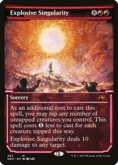 Explosive Singularity Showcase Kamigawa: Neon Dynasty Magic card