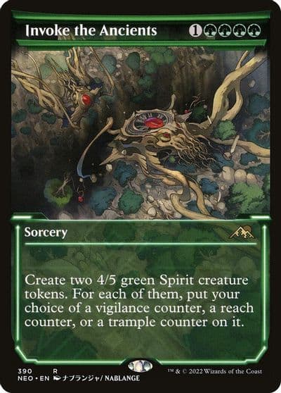 Invoke the Ancients Showcase Kamigawa: Neon Dynasty Magic card