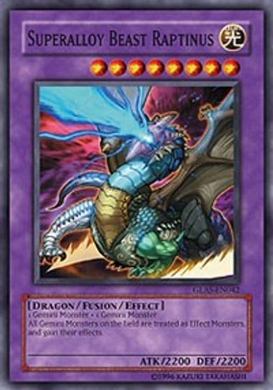 Superalloy Beast Raptinus Gladiator's Assault Yu-Gi-Oh! card