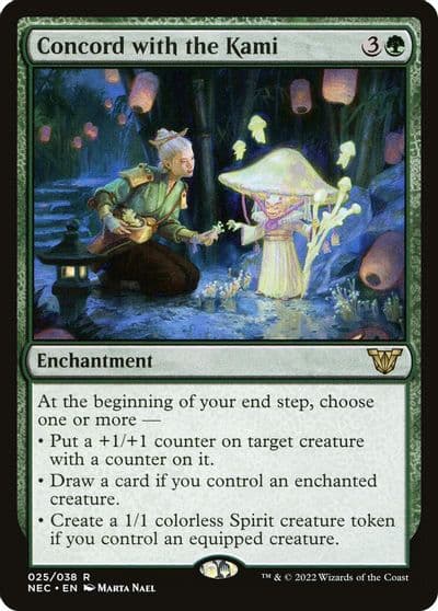 Concord with the Kami Commander: Kamigawa: Neon Dynasty Magic card