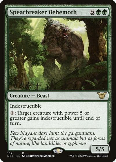 Spearbreaker Behemoth Commander: Kamigawa: Neon Dynasty Magic card