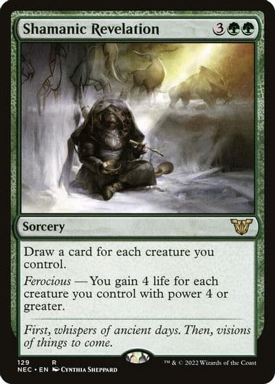 Shamanic Revelation Commander: Kamigawa: Neon Dynasty Magic card