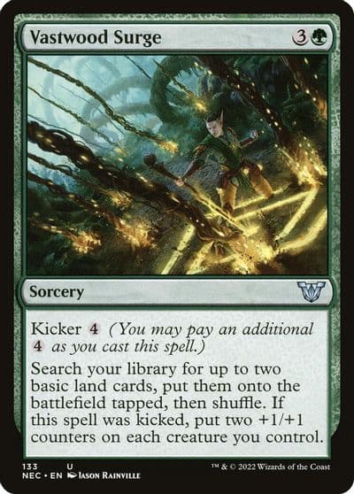 Vastwood Surge Commander: Kamigawa: Neon Dynasty Magic card