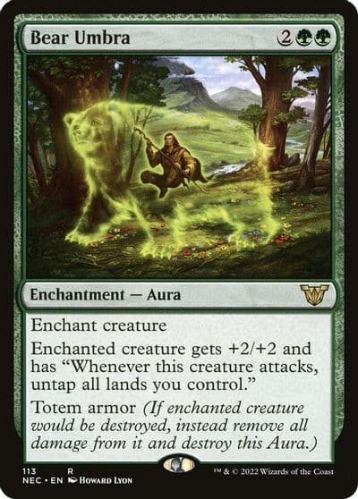 Bear Umbra Commander: Kamigawa: Neon Dynasty Magic card