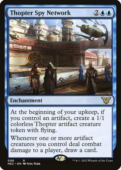 Thopter Spy Network Commander: Kamigawa: Neon Dynasty Magic card