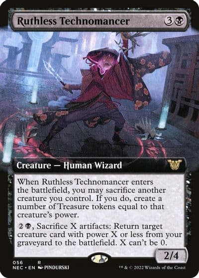 Ruthless Technomancer Extended Art Commander: Kamigawa: Neon Dynasty Magic card