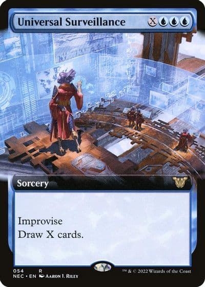 Universal Surveillance Extended Art Commander: Kamigawa: Neon Dynasty Magic card