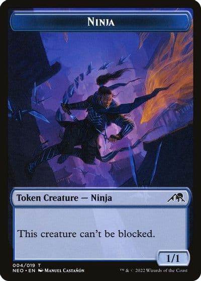 Ninja Token Kamigawa: Neon Dynasty Magic card