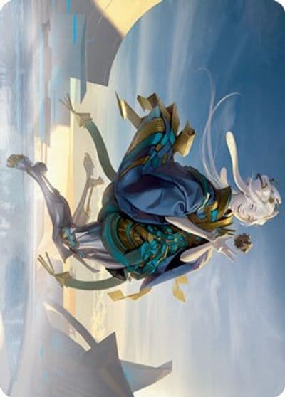 Moonfolk Puzzlemaker Art Card Art Series: Kamigawa: Neon Dynasty Magic card