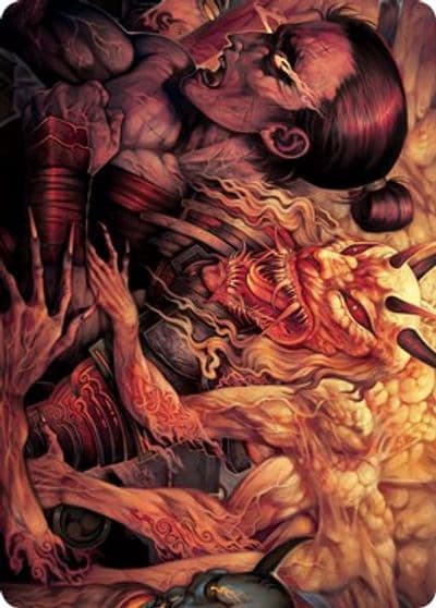 Gift of Wrath Art Card Art Series: Kamigawa: Neon Dynasty Magic card