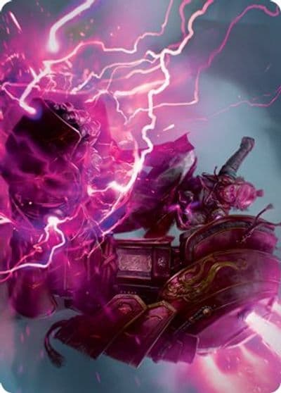 Voltage Surge Art Card Art Series: Kamigawa: Neon Dynasty Magic card