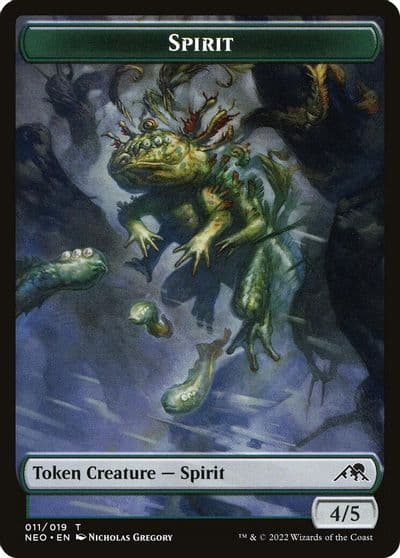 Spirit Token 011 Kamigawa: Neon Dynasty Magic card