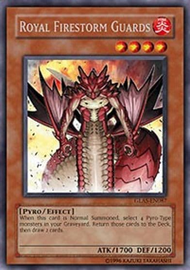 Royal Firestorm Guards Gladiator's Assault Yu-Gi-Oh! card