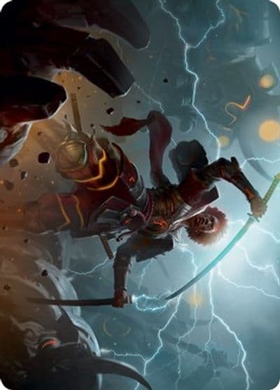 Raiyuu Storms Edge Art Card Art Series: Kamigawa: Neon Dynasty Magic card
