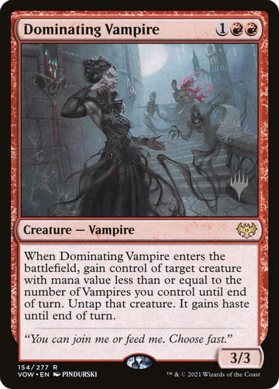 Dominating Vampire Promo Pack: Kamigawa: Neon Dynasty Magic card