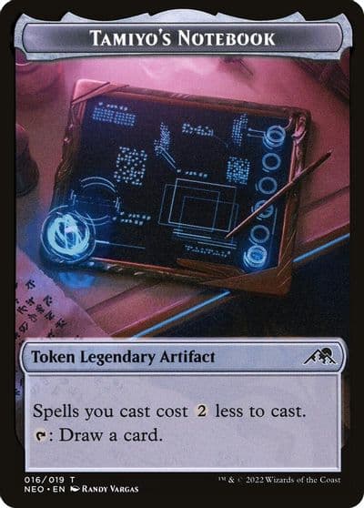 Tamiyos Notebook Token Kamigawa: Neon Dynasty Magic card