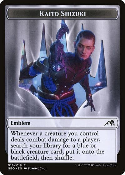 Emblem Kaito Shizuki Kamigawa: Neon Dynasty Magic card